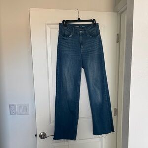 Old Navy Women's Dark Blue wide leg Jeans